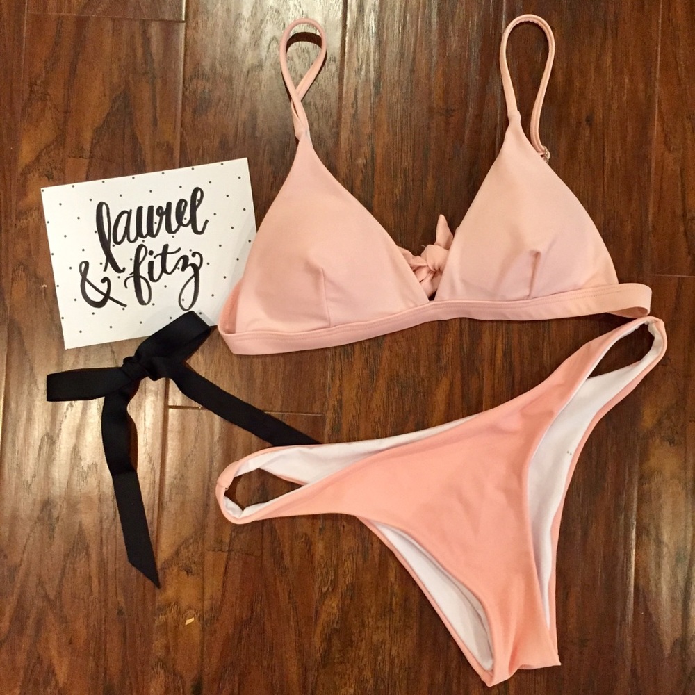 Pink Triangle Cheeky Bikini